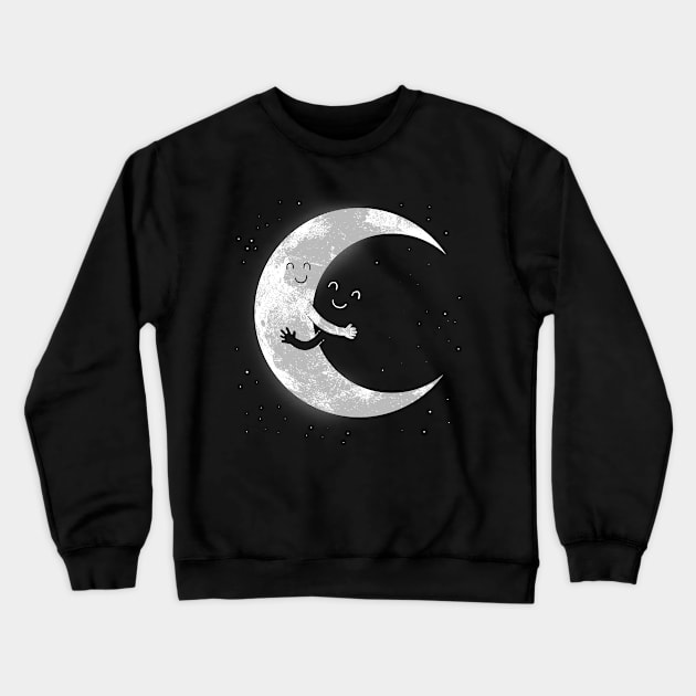 Moon Hug Crewneck Sweatshirt by askgrainy